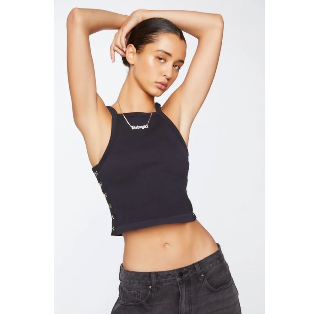 NWT Forever 21 Hook and Eye Crop Top